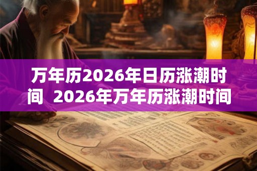 万年历2026年日历涨潮时间  2026年万年历涨潮时间