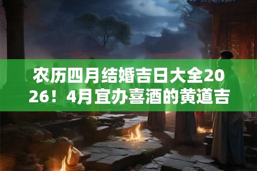 农历四月结婚吉日大全2026！4月宜办喜酒的黄道吉日