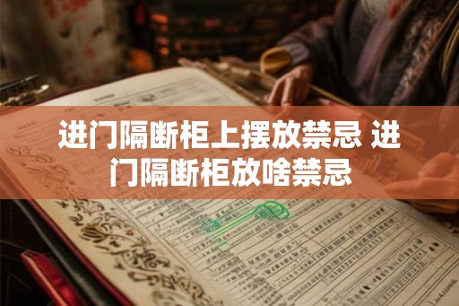 进门隔断柜上摆放禁忌 进门隔断柜放啥禁忌