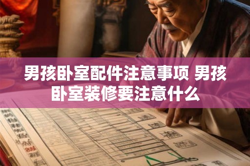男孩卧室配件注意事项 男孩卧室装修要注意什么