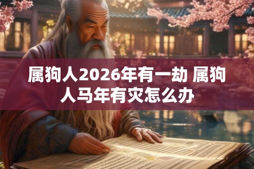属狗人2026年有一劫 属狗人马年有灾怎么办