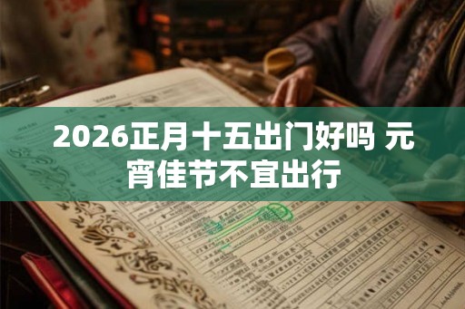 2026正月十五出门好吗 元宵佳节不宜出行