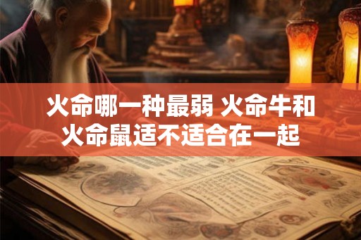 火命哪一种最弱 火命牛和火命鼠适不适合在一起
