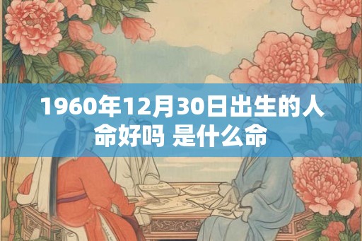 1960年12月30日出生的人命好吗 是什么命