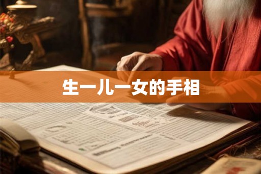生一儿一女的手相