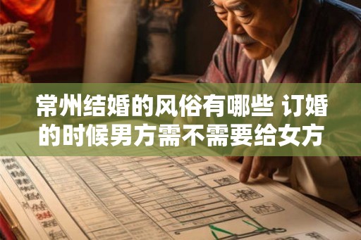 常州结婚的风俗有哪些 订婚的时候男方需不需要给女方钱