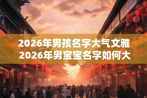 2026年男孩名字大气文雅 2026年男宝宝名字如何大气文雅 2026年男孩名字大气文雅 2026年男宝宝名字如何大气文雅
