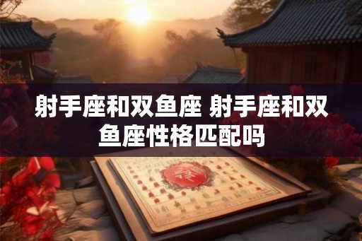 射手座和双鱼座 射手座和双鱼座性格匹配吗