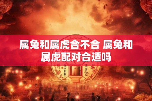 属兔和属虎合不合 属兔和属虎配对合适吗