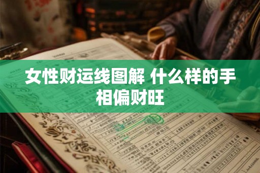 女性财运线图解 什么样的手相偏财旺
