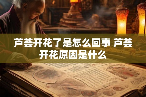 芦荟开花了是怎么回事 芦荟开花原因是什么