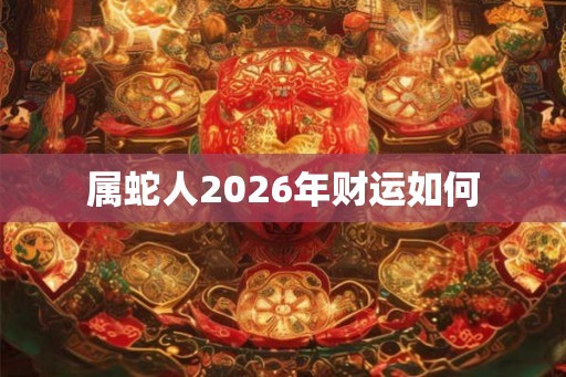 属蛇人2026年财运如何