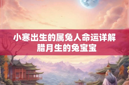 小寒出生的属兔人命运详解  腊月生的兔宝宝
