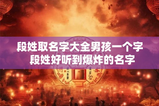 段姓取名字大全男孩一个字 段姓好听到爆炸的名字 段姓取名字大全男孩一个字 段姓好听到爆炸的名字