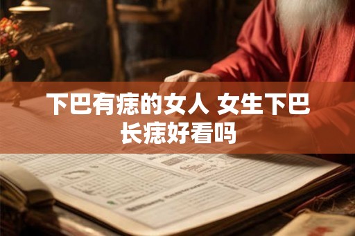 下巴有痣的女人 女生下巴长痣好看吗