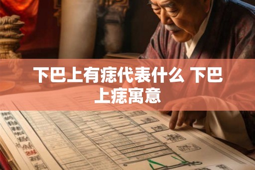 下巴上有痣代表什么 下巴上痣寓意