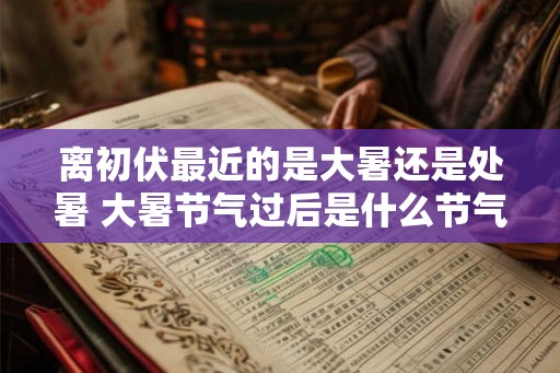 离初伏最近的是大暑还是处暑 大暑节气过后是什么节气