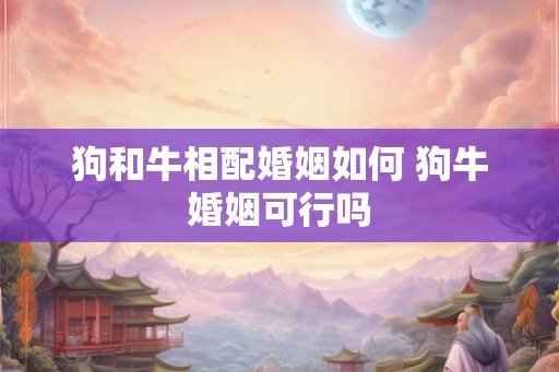 狗和牛相配婚姻如何 狗牛婚姻可行吗