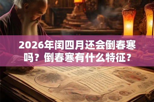 2026年闰四月还会倒春寒吗？倒春寒有什么特征？