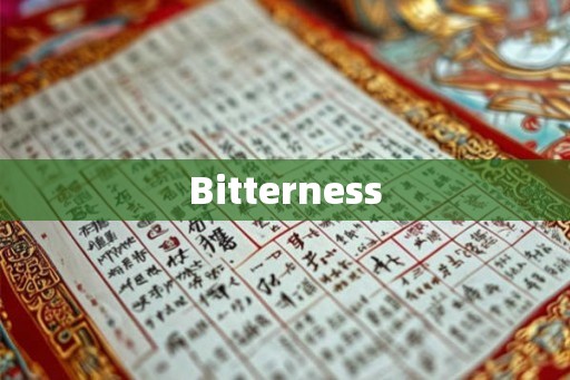 Bitterness