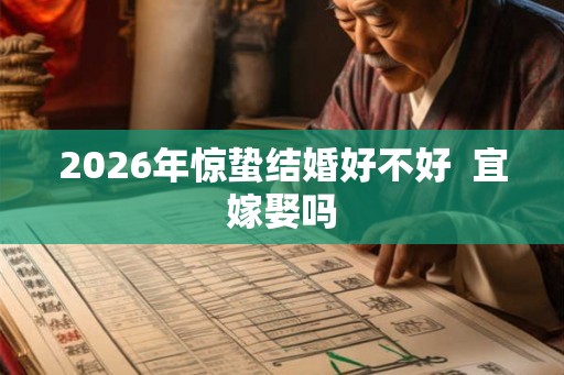 2026年惊蛰结婚好不好 宜嫁娶吗 2026年惊蛰结婚好不好 宜嫁娶吗