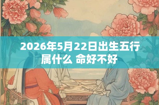 2026年5月22日出生五行属什么 命好不好