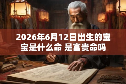 2026年6月12日出生的宝宝是什么命 是富贵命吗