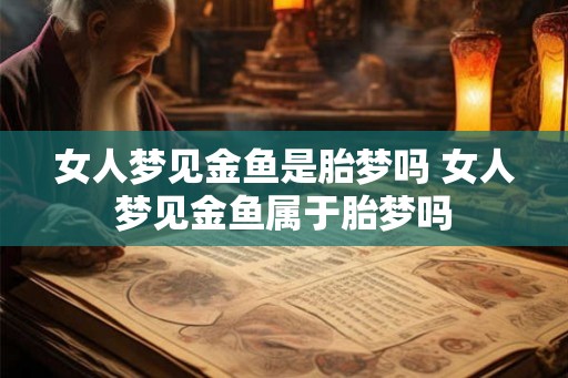 女人梦见金鱼是胎梦吗 女人梦见金鱼属于胎梦吗 女人梦见金鱼是胎梦吗 女人梦见金鱼属于胎梦吗