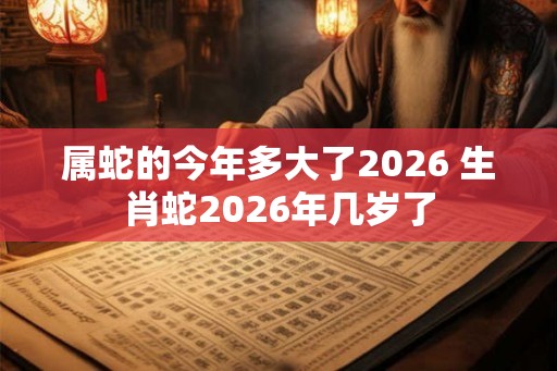属蛇的今年多大了2026 生肖蛇2026年几岁了