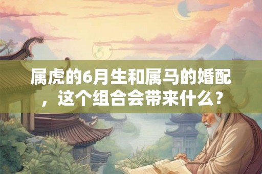 属虎的6月生和属马的婚配,这个组合会带来什么? 属虎的6月生和属马的婚配,这个组合会带来什么?