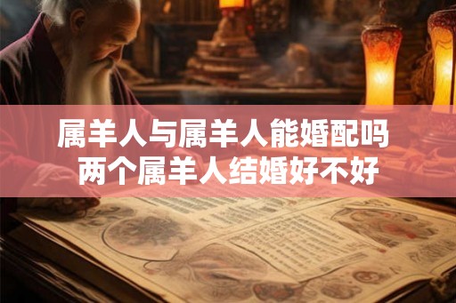 属羊人与属羊人能婚配吗 两个属羊人结婚好不好