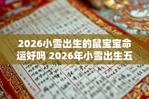 2026小雪出生的鼠宝宝命运好吗 2026年小雪出生五行缺什么 2026小雪出生的鼠宝宝命运好吗 2026年小雪出生五行缺什么