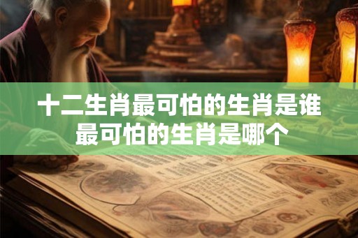 十二生肖最可怕的生肖是谁 最可怕的生肖是哪个