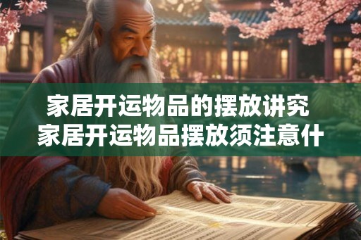 家居开运物品的摆放讲究 家居开运物品摆放须注意什么