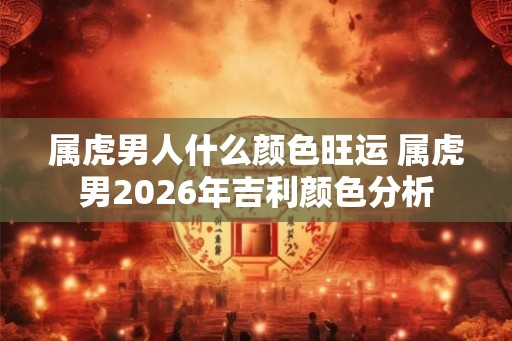 属虎男人什么颜色旺运 属虎男2026年吉利颜色分析