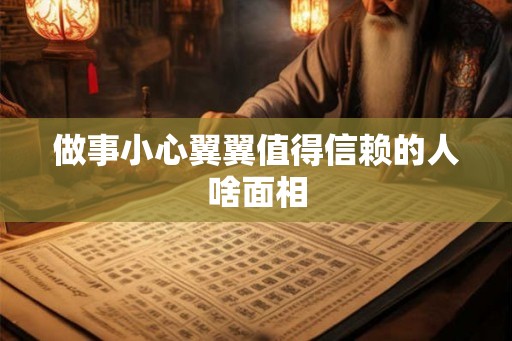 做事小心翼翼值得信赖的人啥面相