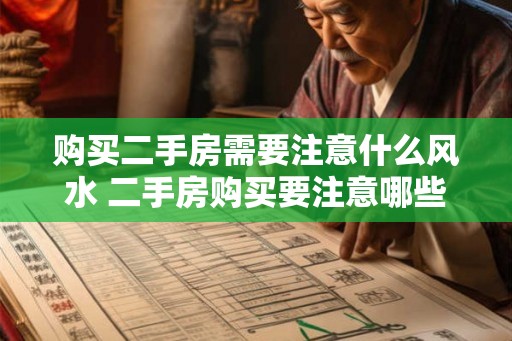 购买二手房需要注意什么风水 二手房购买要注意哪些风水