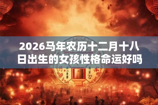 2026马年农历十二月十八日出生的女孩性格命运好吗？