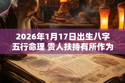 2026年1月17日出生八字五行命理 贵人扶持有所作为