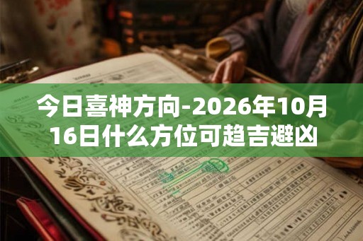 今日喜神方向-2026年10月16日什么方位可趋吉避凶 今日喜神方向-2026年10月16日什么方位可趋吉避凶