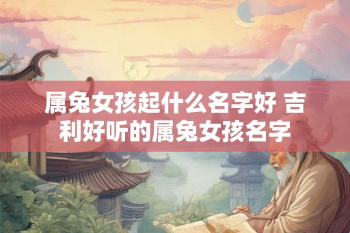 属兔女孩起什么名字好 吉利好听的属兔女孩名字 属兔女孩起什么名字好 吉利好听的属兔女孩名字