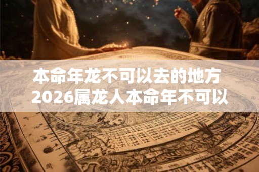 本命年龙不可以去的地方 2026属龙人本命年不可以去哪里