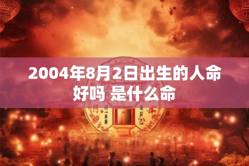 2004年8月2日出生的人命好吗 是什么命