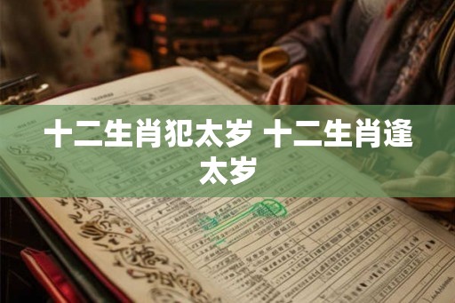 十二生肖犯太岁 十二生肖逢太岁