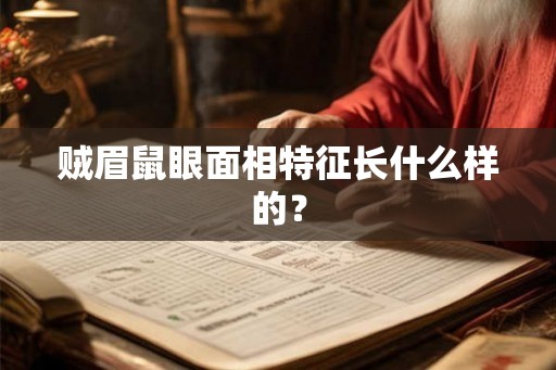 贼眉鼠眼面相特征长什么样的? 贼眉鼠眼面相特征长什么样的?