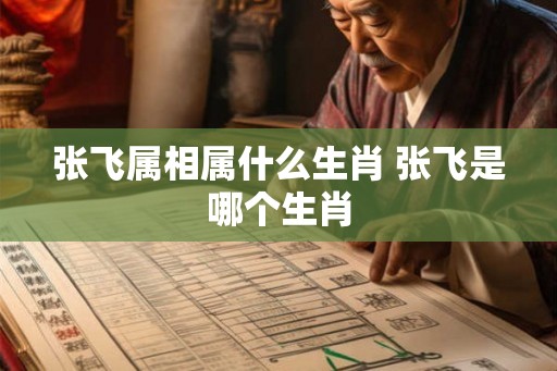 张飞属相属什么生肖 张飞是哪个生肖