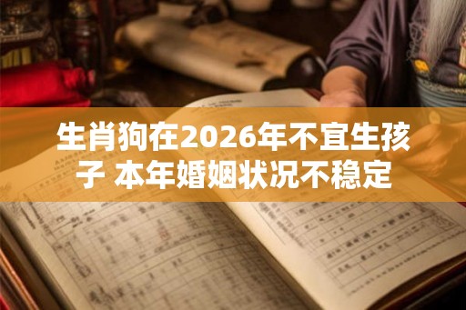生肖狗在2026年不宜生孩子 本年婚姻状况不稳定