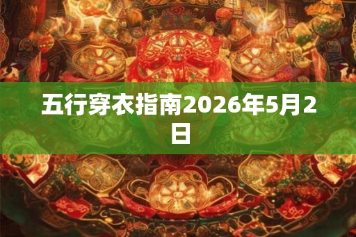 五行穿衣指南2026年5月2日
