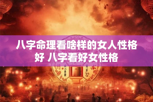 八字命理看啥样的女人性格好 八字看好女性格 八字命理看啥样的女人性格好 八字看好女性格