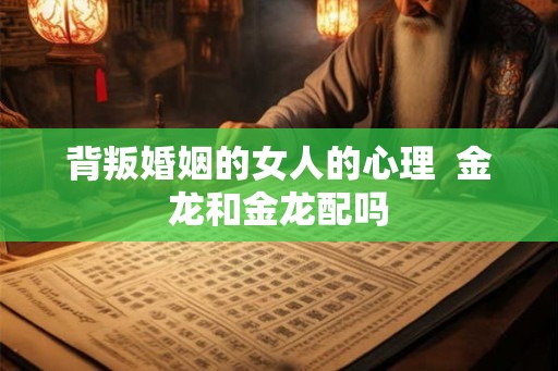 背叛婚姻的女人的心理  金龙和金龙配吗